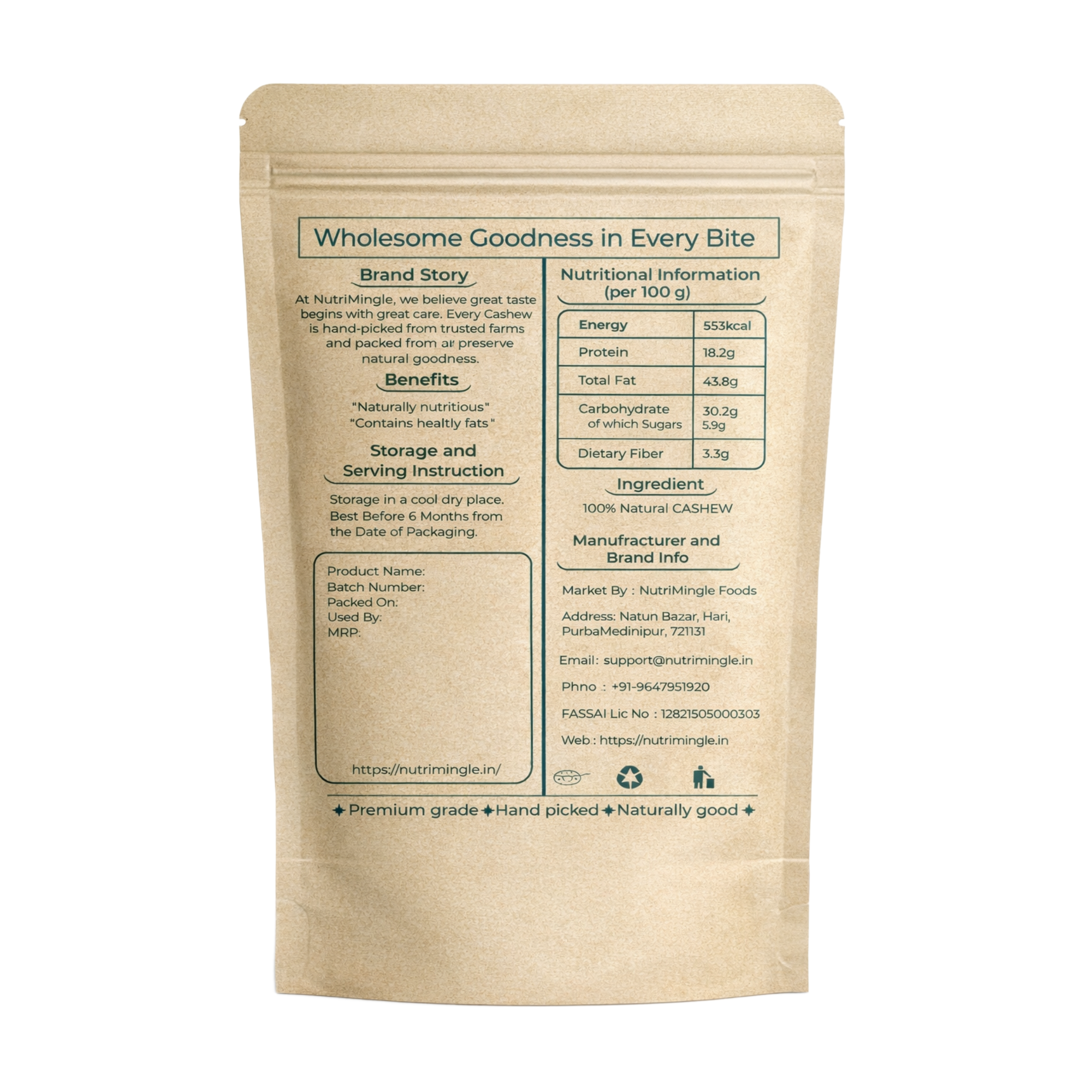 W280 Premium Cashew – 1kg - Image 2