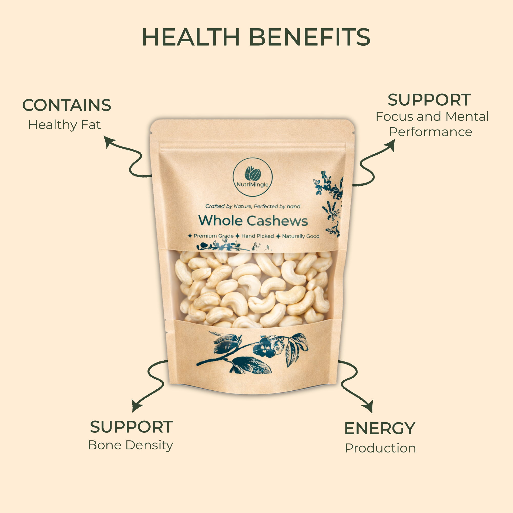 W280 Premium Cashew – 1kg - Image 3